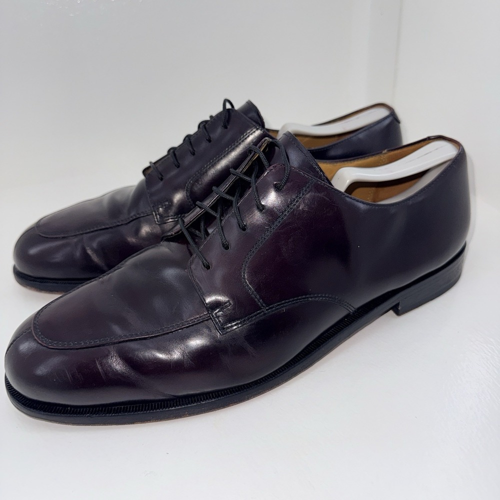 Cole Haan Calhoun Dress Shoes Mens 11 3E Extra Wide Mahogany Leather Derby